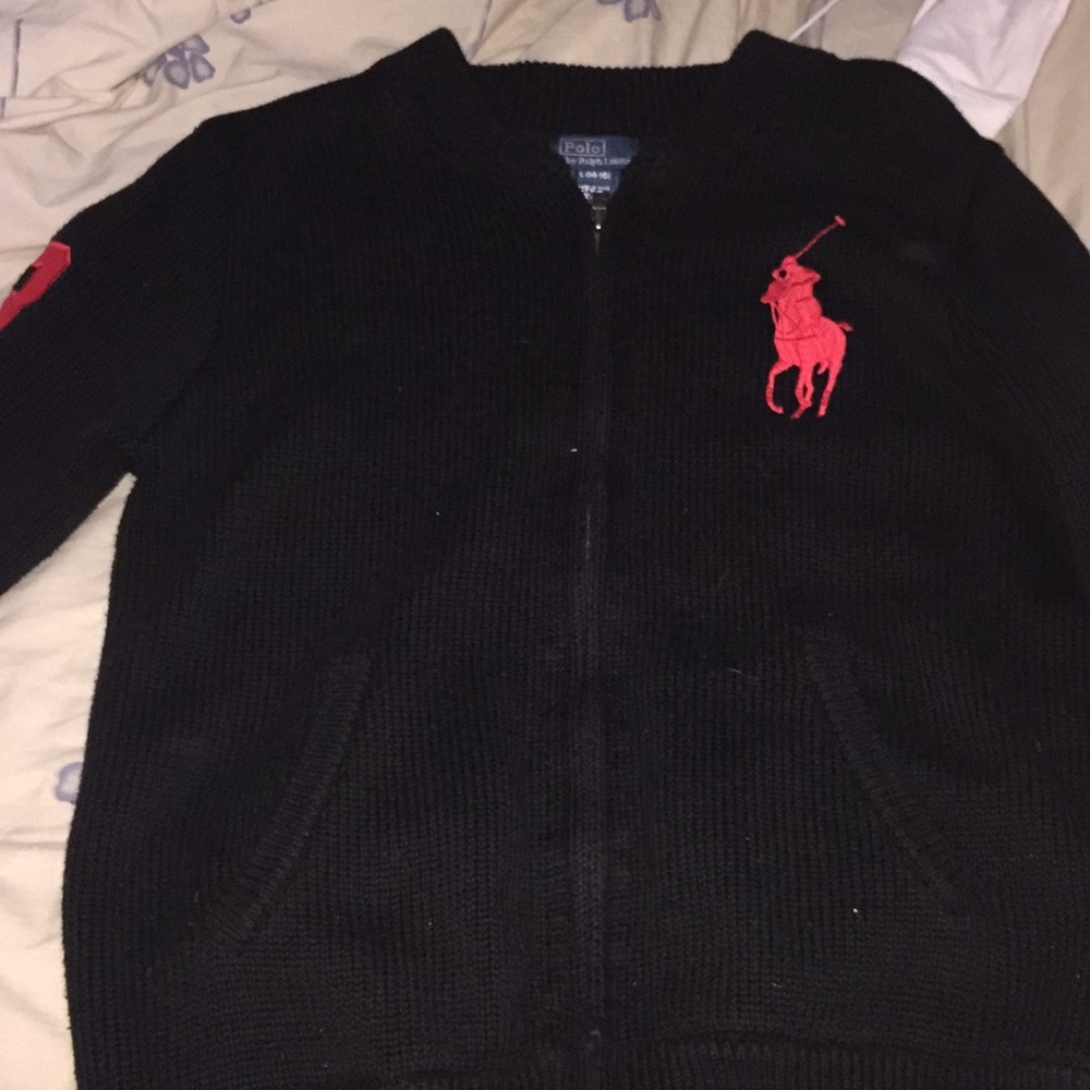 ralph lauren zip up sweater
